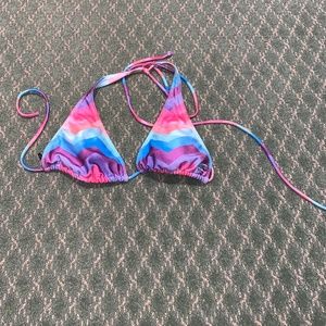 Colorful bikini top